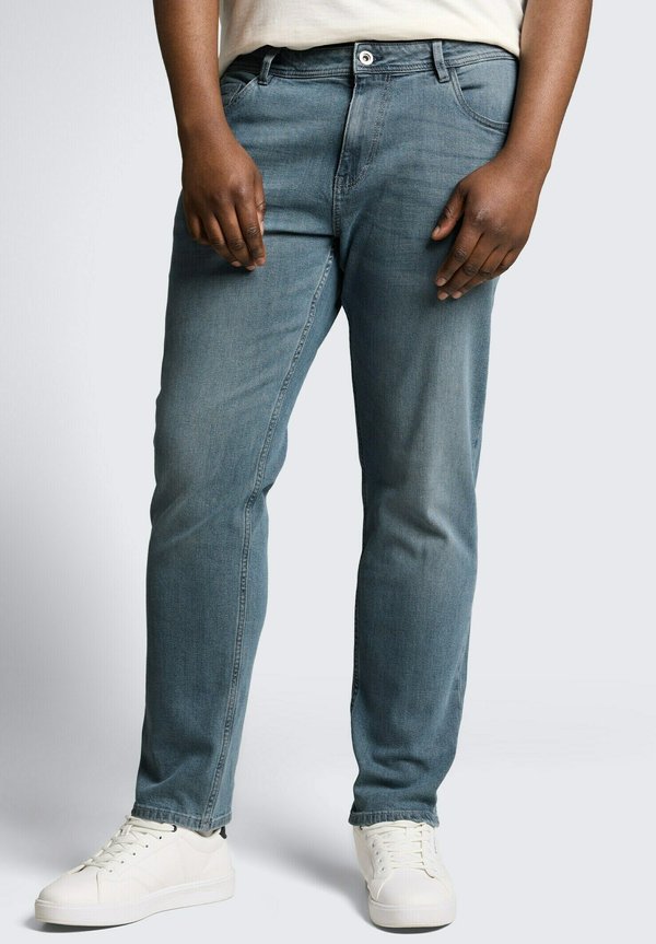 TOM TAILOR REGULAR FIT - Jeans Tapered Fit - light stone blue/grey denim