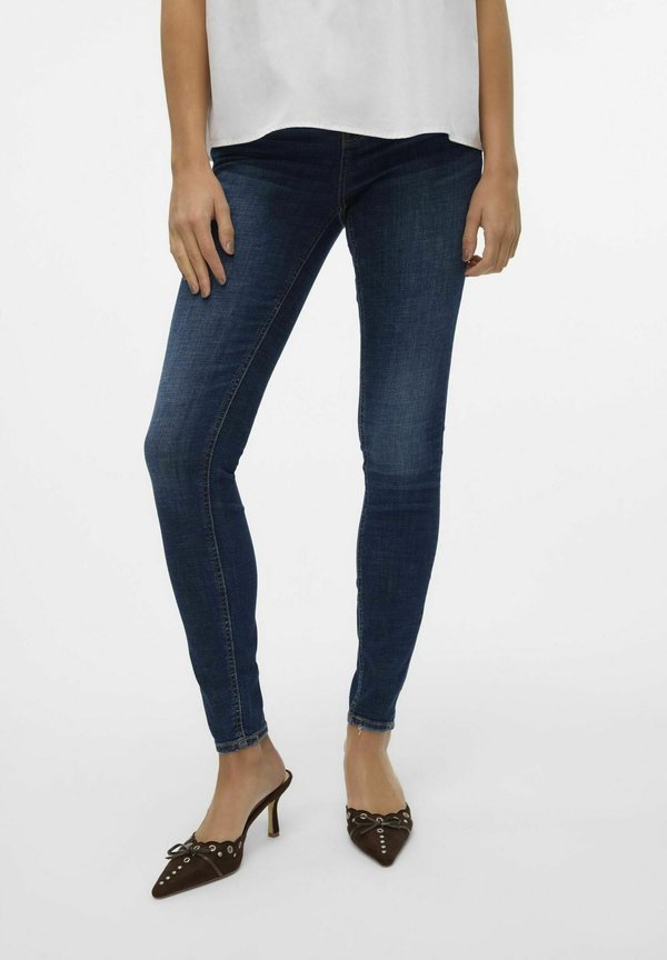 Vero Moda Skinny fit VMFLASH Mid rise - Jeans Skinny Fit - dark blue denim