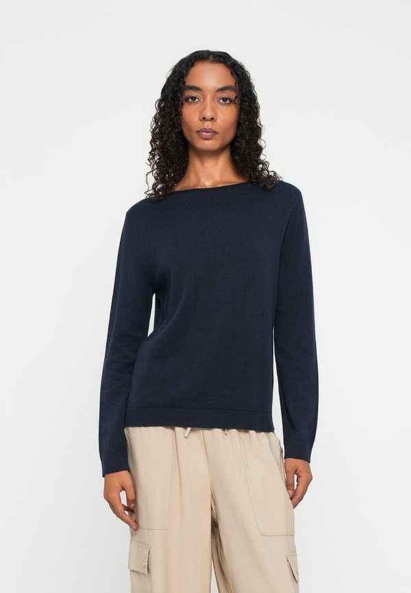 TOM TAILOR BASIC BOAT NECK - Jumper - sky captain blue
