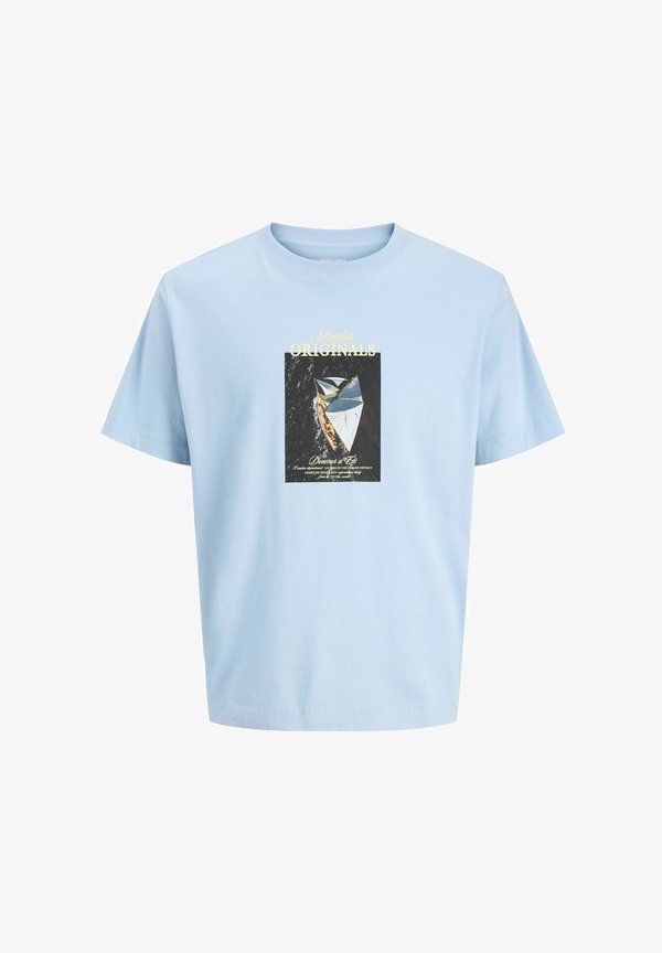 Jack & Jones T- - Print T-shirt - cashmere blue