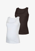 Vero Moda TOP 2-PACK TOP - Top - chocolate torte