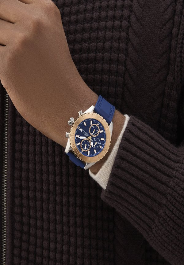 Guess DEFENDER - Chronograph watch - blue