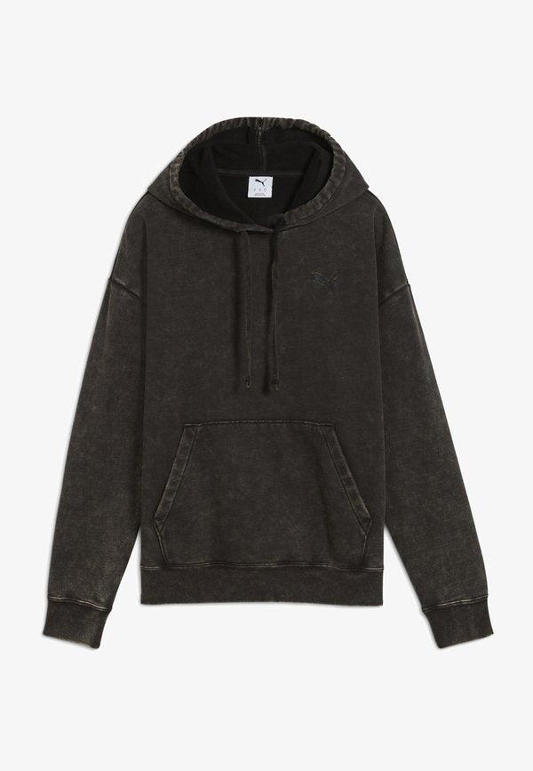 Puma ELEVATED RELAXED WASH - Hoodie - black