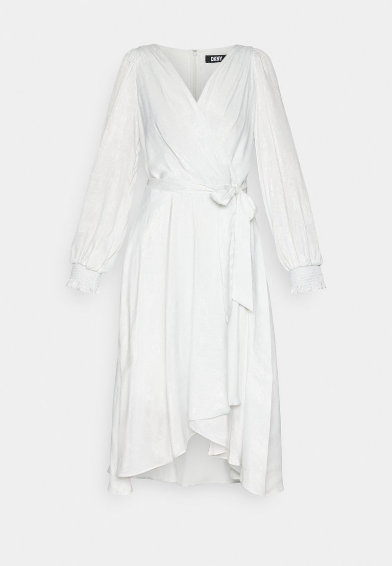 BALLOON SLEEVE WRAP GOWN Media 1