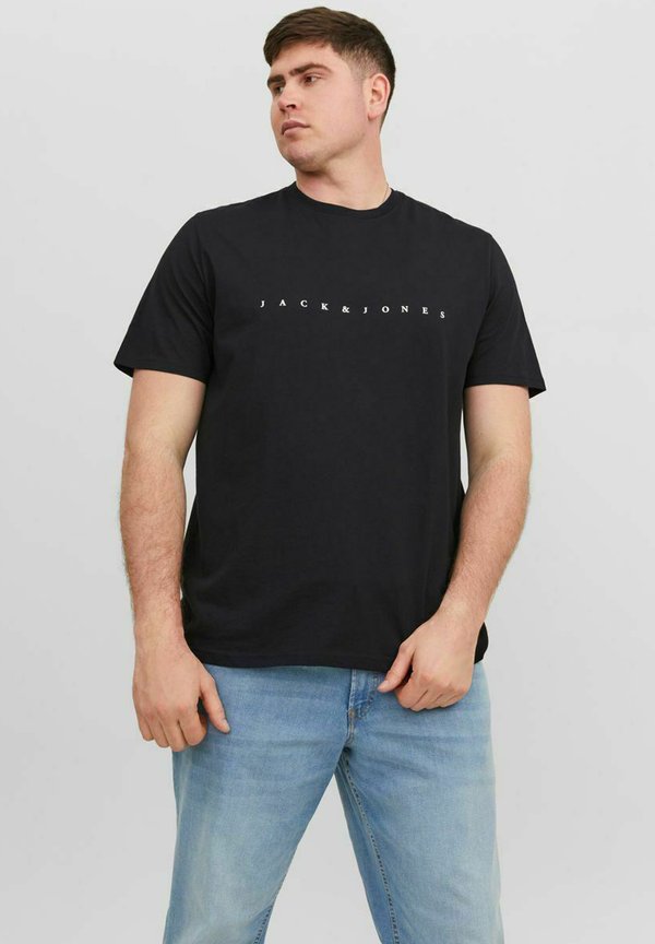 Jack & Jones JJESTAR JJ  SS NOOS PLS - Print T-shirt - black