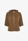 s.Oliver Zip-up sweatshirt - dunkelbraun