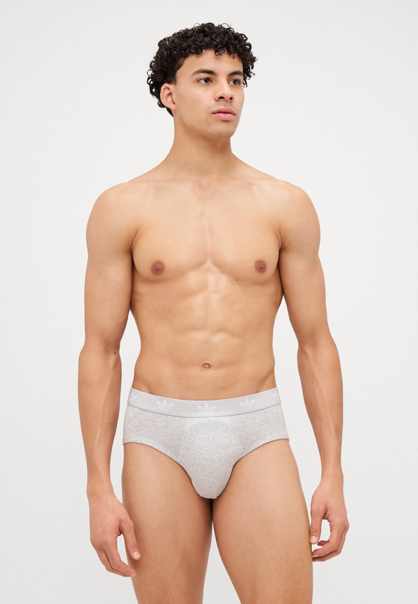 adidas Originals 3 PACK - Briefs - grey melange/black/white
