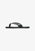 Bershka THONG - FLAT SANDAL - T-bar sandals - black
