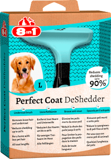 Hunde Unterfellbürste für große Hunde, Größe L 8in1