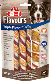 Hundeleckerli triple flavour Rolls 8in1