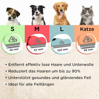 Katzen Unterfellbürste  8in1