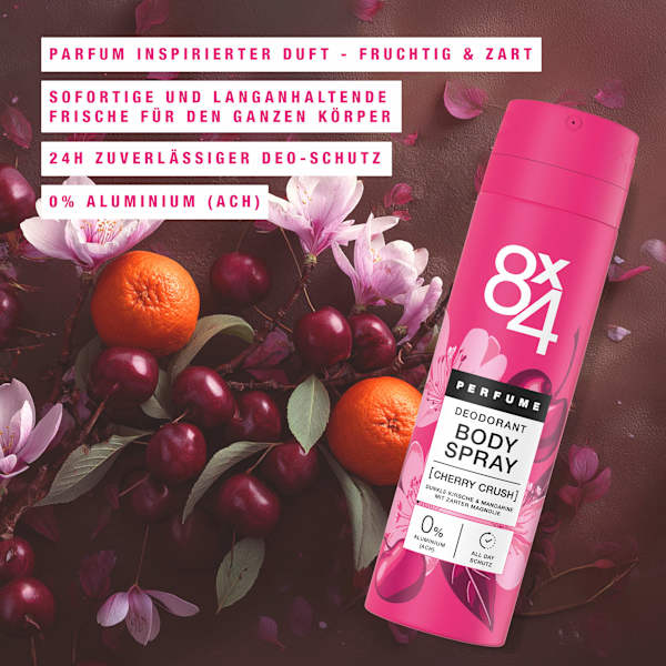Deo Bodyspray Cherry Crush 8x4 women