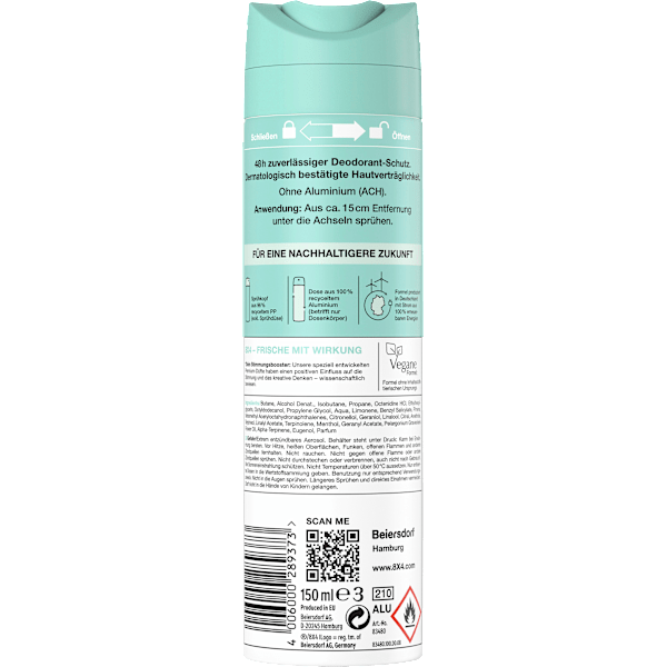 Deospray No.7 Fresh Lime 8x4 women