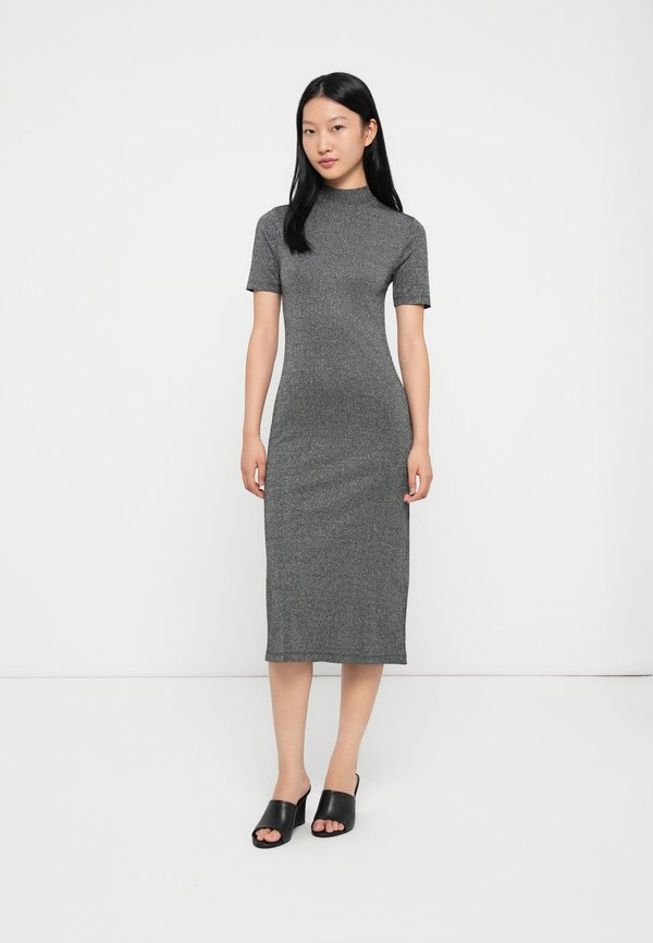 Tommy Hilfiger FESTIVE METALLIC SLIM MIDI BODYCON DRESS
