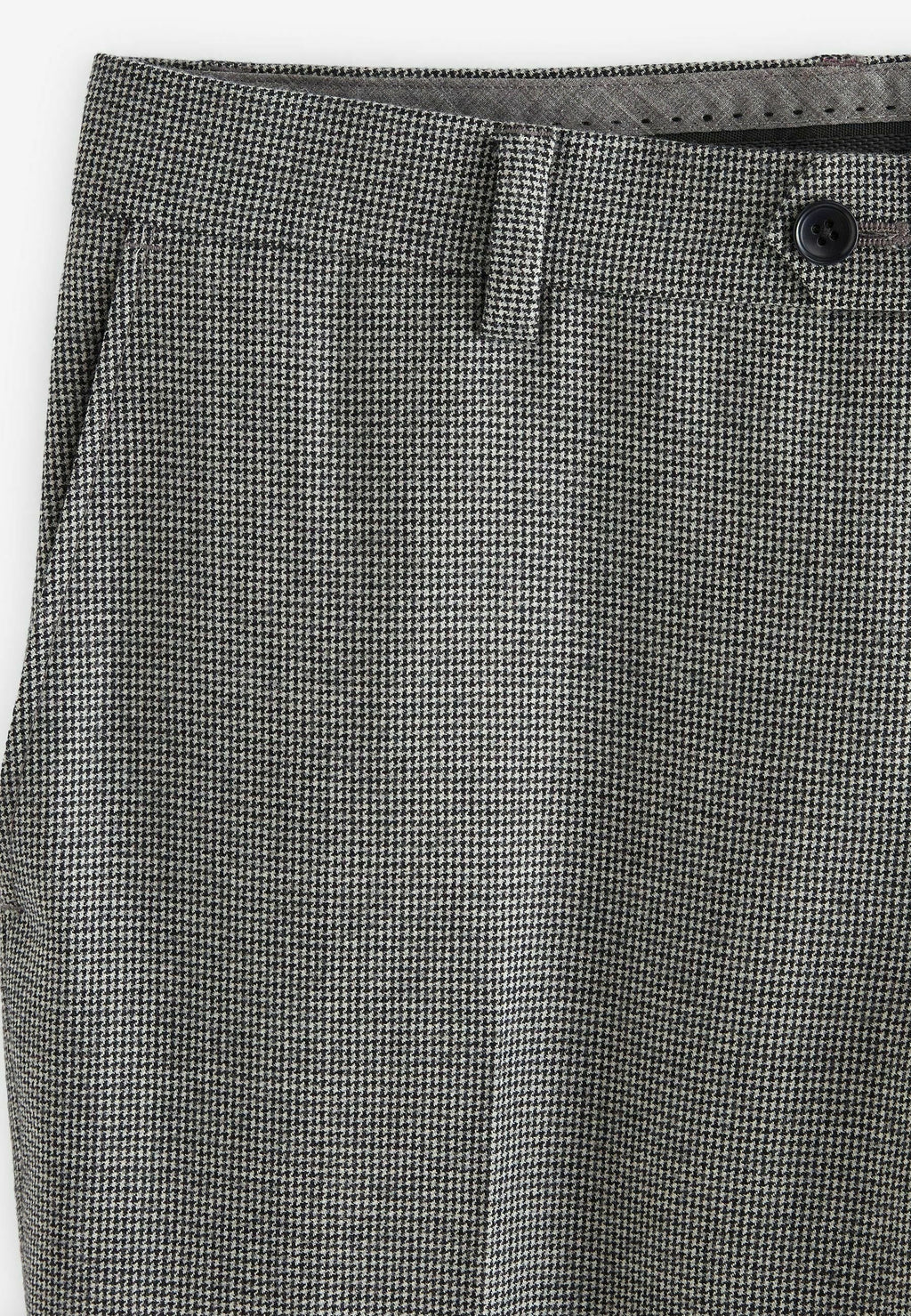 Next SLIM FIT SIGNATURE EMPIRE MILLS 100% WOOL PUPPYTOOTH SUIT: TROUSERS