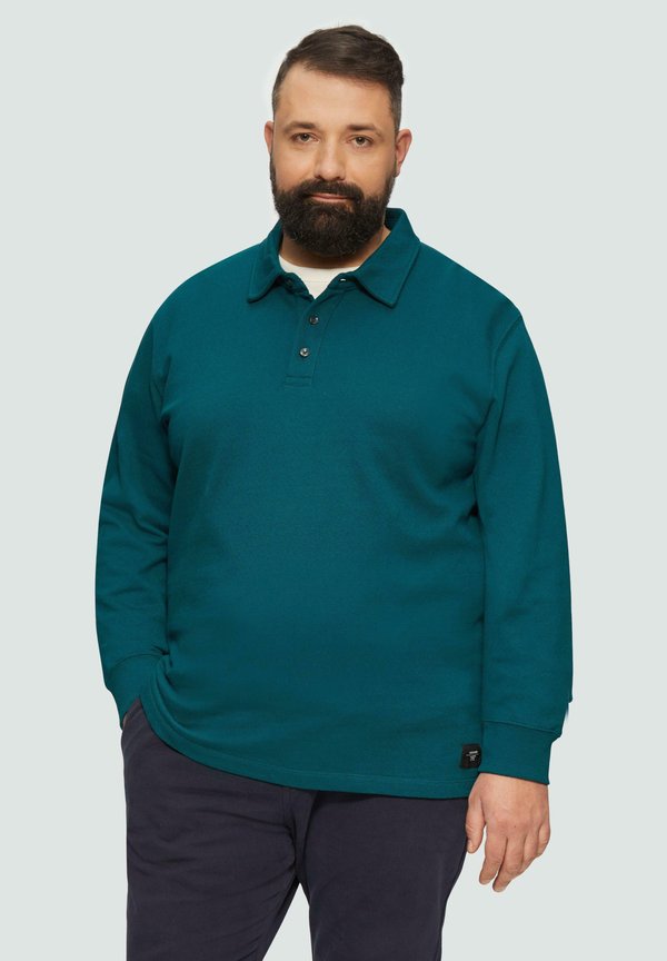 s.Oliver MIT LOGO PATCH - Polo shirt - petrol