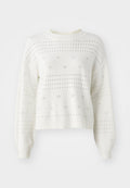 VILA VIRIL O-NECK POINTELLE