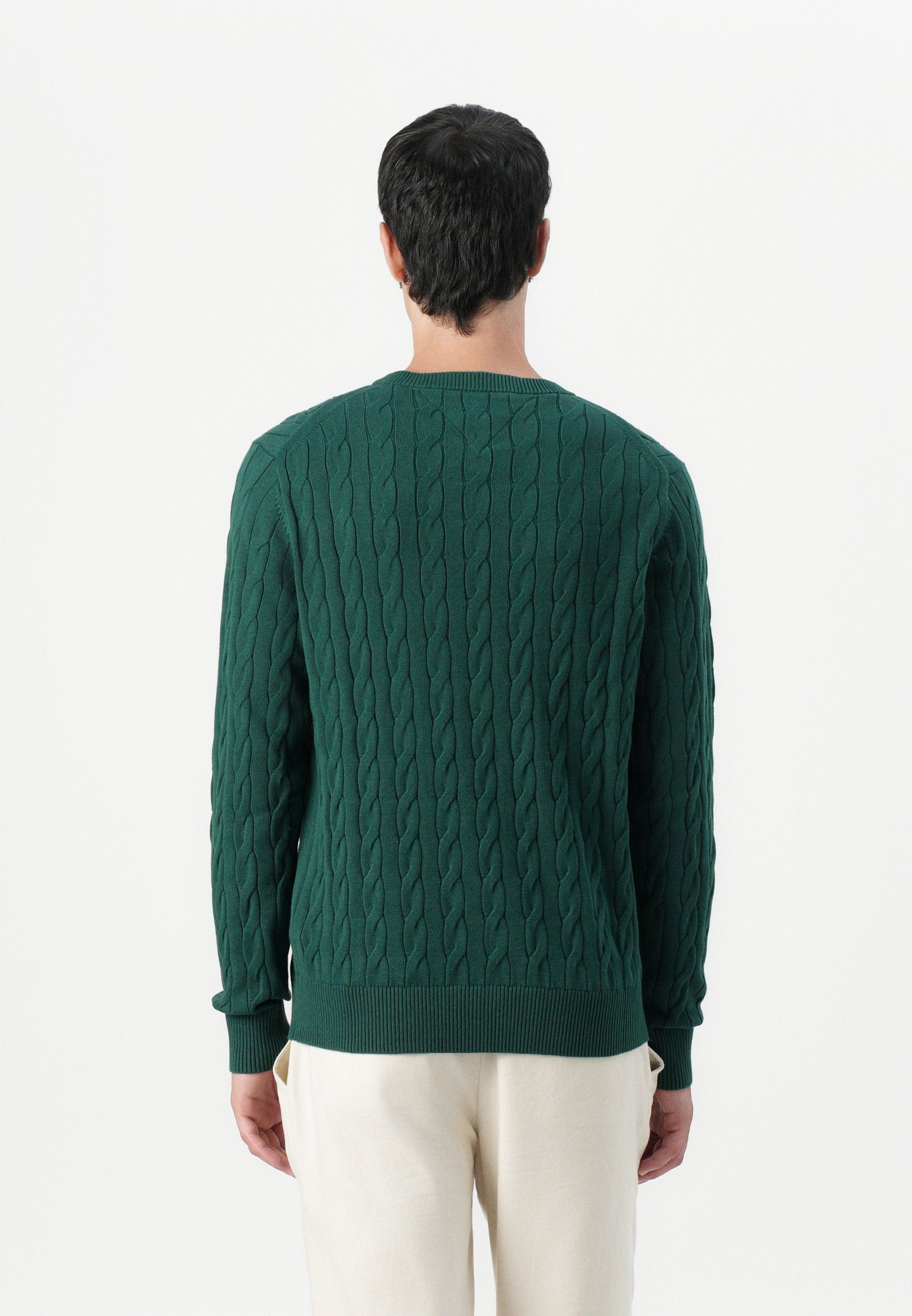 CLASSIC CABLE CREW NECK  ELEVATED ESSENTIALS Media 4