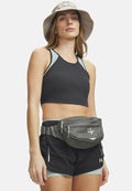 Under Armour EXPLOR TRAIL RUN POCKET - Medium support sports bra - anthracite