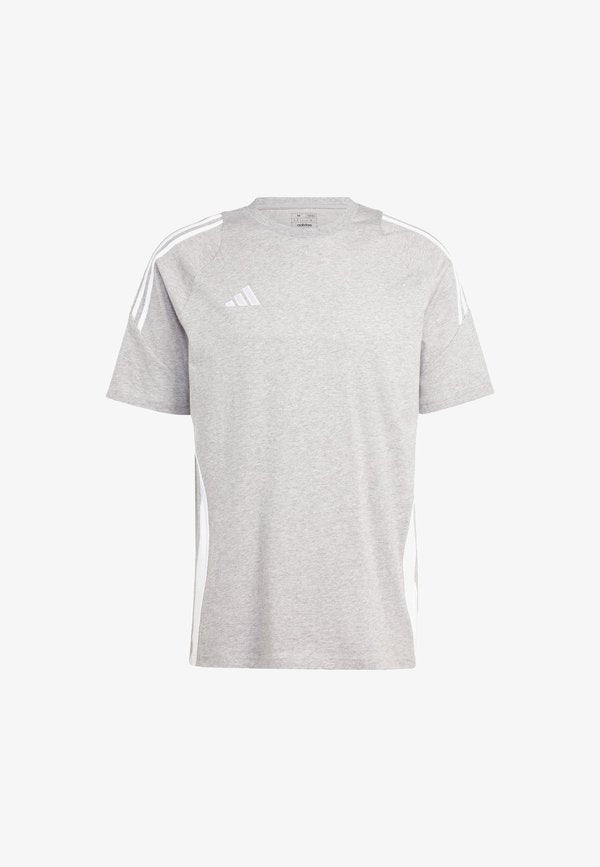 adidas Performance ADIDAS PERFORMANCE TIRO 24 SWEAT TEE - Print T-shirt - medium grey heather   white