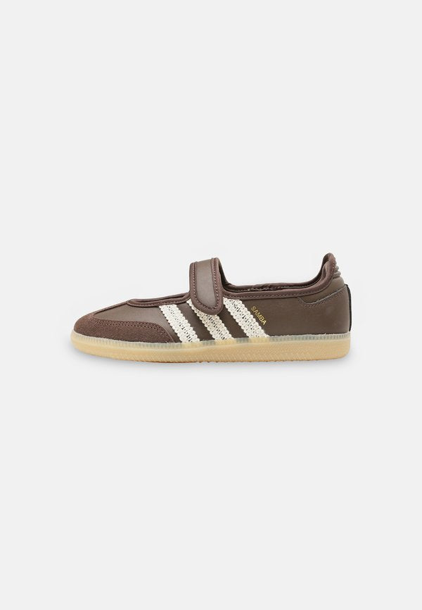 adidas Originals SAMBA JANE W - Ankle strap ballerina shoes - brown/cream white/gum