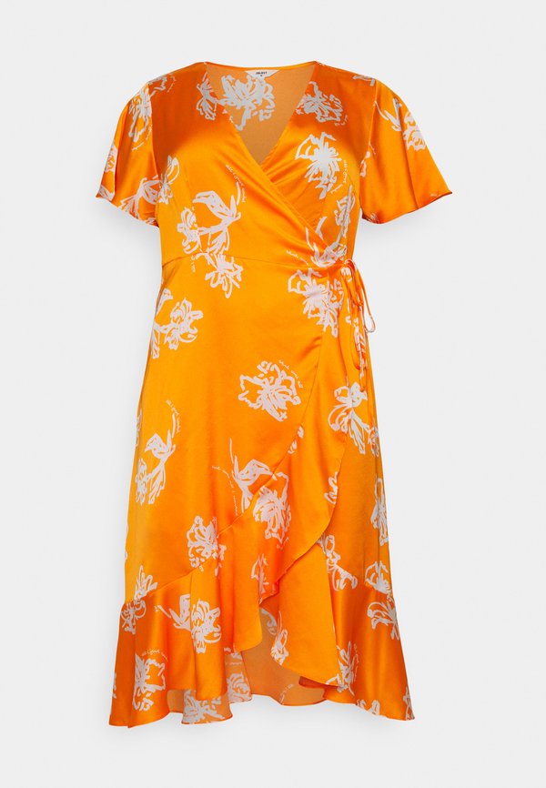 Object Curve OBJISSY PAPAYA MIDI WRAP DRESS CUR