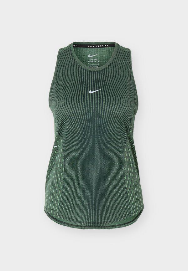 Nike Performance SWIFT TANK - Top - black/light green spark