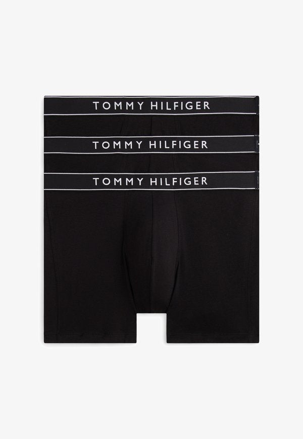 Tommy Hilfiger 3-PACK ESSENTIAL LOGO BOXER BRIEFS - Boxer briefs - black