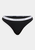 Tommy Hilfiger REPEAT LOGO WAISTBAND THONG - Thong - black