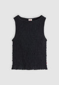 Levi's® BELLA SMOCKED TOP - Top - anthracite night