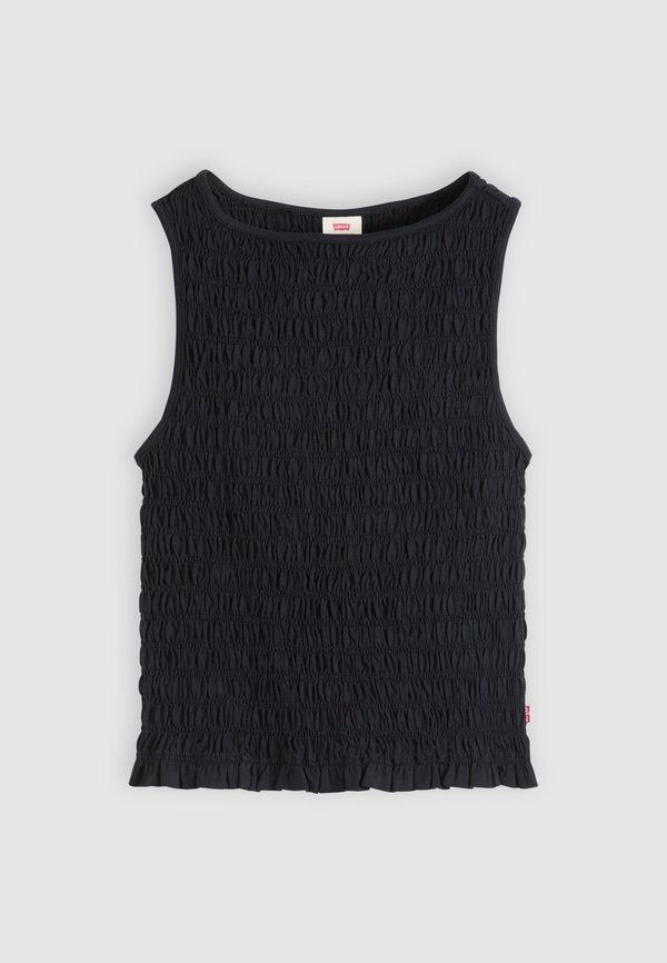 Levi's® BELLA SMOCKED TOP - Top - anthracite night