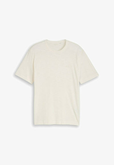 TOM TAILOR TOM TAILOR T-SHIRT T-SHIRT IN MELANGE-OPTIK - Basic T-shirt - gardenia white