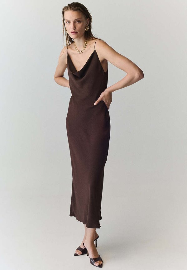 Mango ADULT - Maxi dress - dark brown