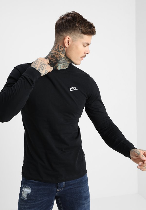 Nike Sportswear CLUB TEE  - Long sleeved top - black