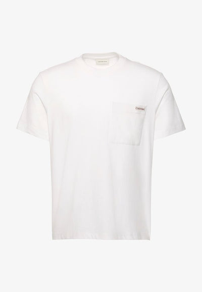 Calvin Klein Jeans EASY COIN POCKET - Basic T-shirt - bright white
