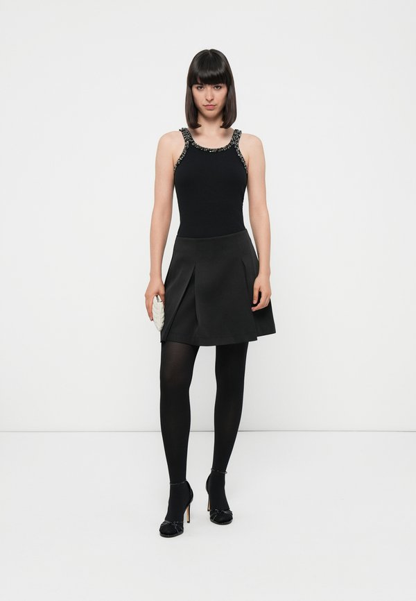 kate spade new york BOX PLEAT MINI SKIRT