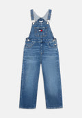 HERITAGE FLAG LOGO RELAXED DENIM DUNGAREES Media 1