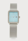 Tommy Hilfiger TEA - Watch - silver-coloured/blue