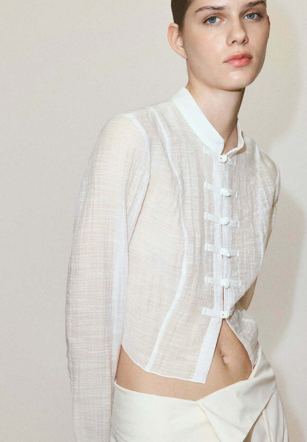 Mango ADULT - Button-down blouse - off-white