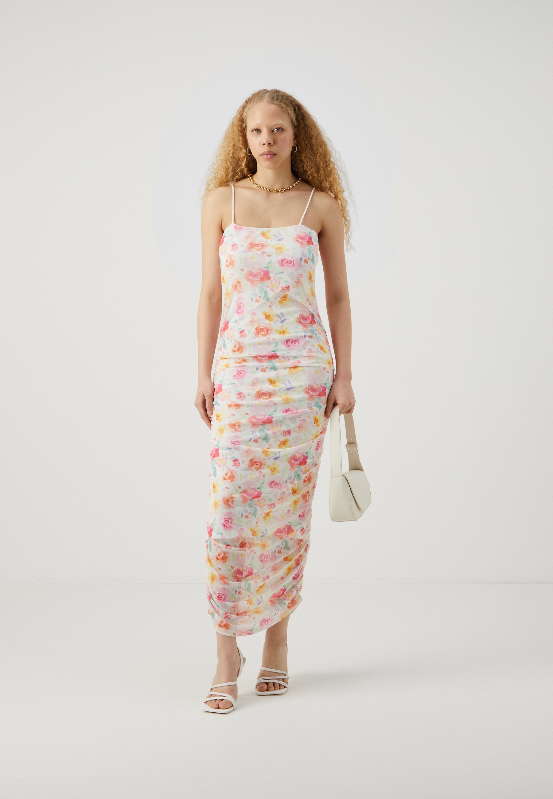 VILA VIPINAR STRAP ROUCHING DRESS