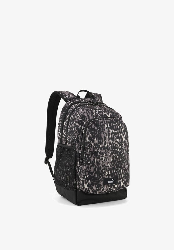 Puma PUMA ACADEMY AOP BACKPACK UNISEX - Rucksack - mouse gray-buttercream-leopard aop