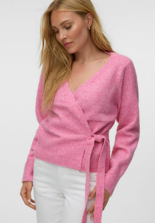 Vero Moda CARDIGAN VMISABELLA KNIT CARDIGAN - Cardigan - pink cosmos