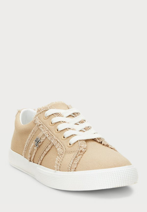 Lauren Ralph Lauren JANSON FRAYED CANVAS SNEAKER