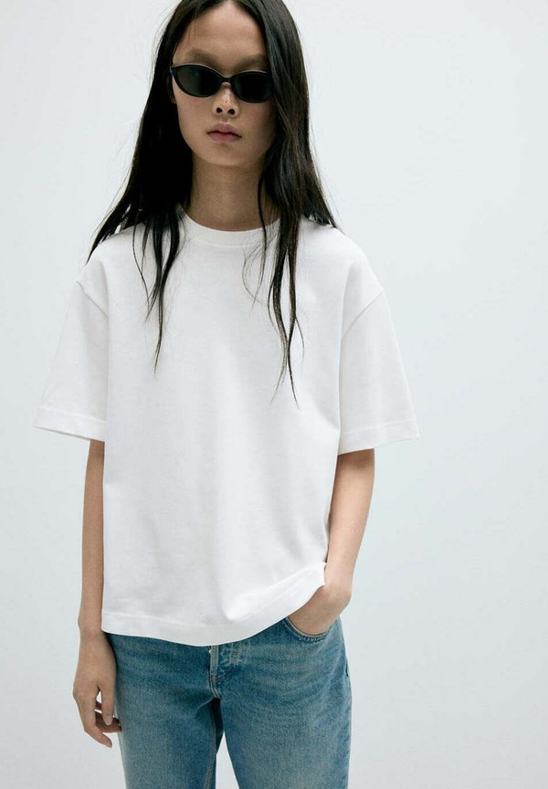 Mango ADULT - Basic T-shirt - white