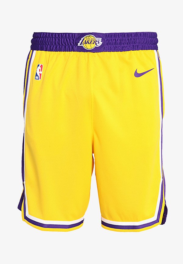 Nike Performance LOS ANGELES LAKERS NBA SWINGMAN SHORT - Sports shorts - amarillo/field purple/white