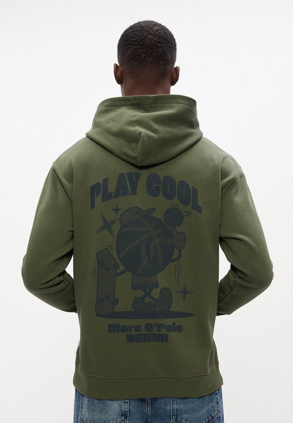 Marc O'Polo DENIM HOODIE PRINT RELAXED FIT