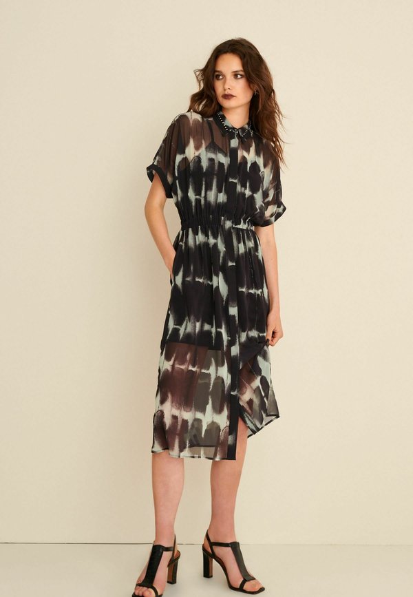 Next SHORT SLEEVE TIE WAIST MIDI DRESS