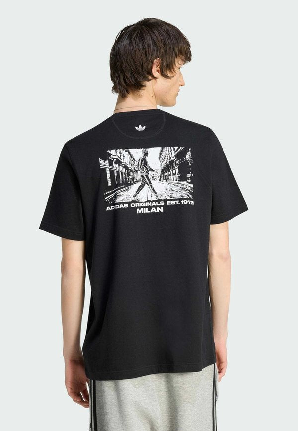adidas Originals MILAN SUPERSTAR GRAPHIC TEE - Print T-shirt - black