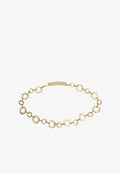 Bershka HAMMERED - Belt - gold-coloured