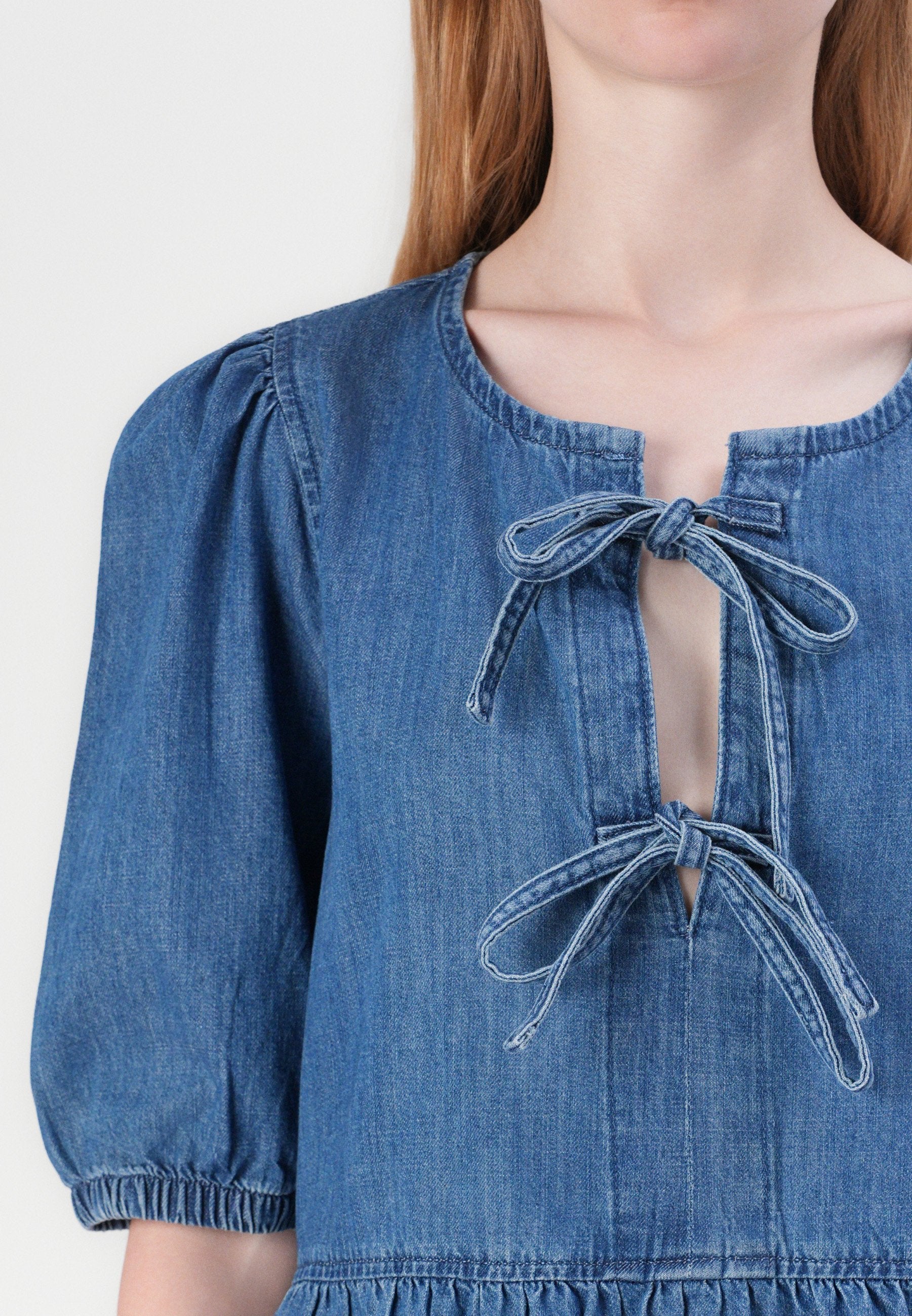 ONLY ONLCLARA PUFF BOW DRESS